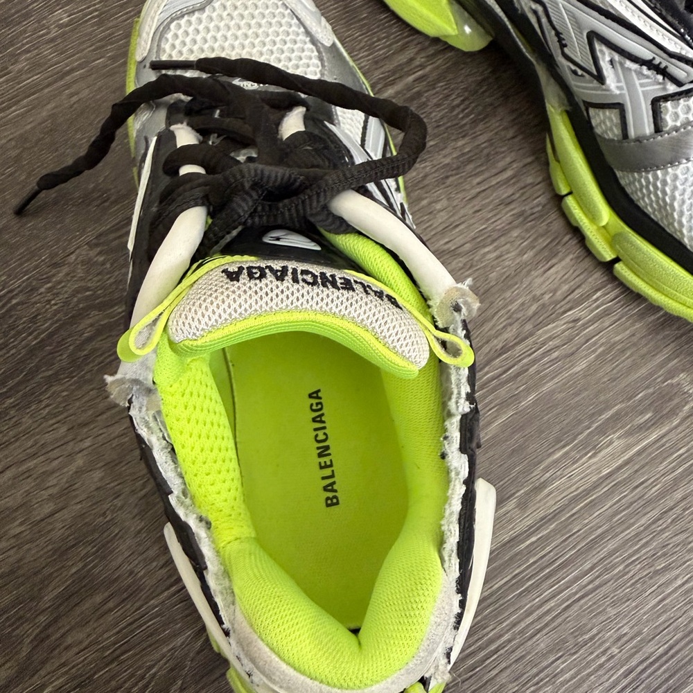 Balenciaga Sneakers in Silver and Neon Green - Picture 4 of 8
